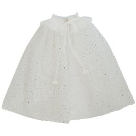 Stars & Moon Tulle Long Cape | Off White