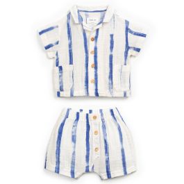 Baby Striped Shirt & Shorts Set