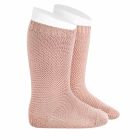 2008/2 Garter Stitch Knee High Socks | Old Rose 544