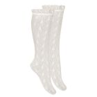 Ceremony Silk Lace Knee High Tights | White (200)