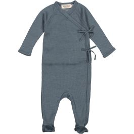 Rubetta Wool Rib Romper | Stormy Blue