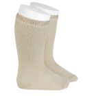 2362/2 Knee High Socks W/ Openwork Cuff | 304 Linen