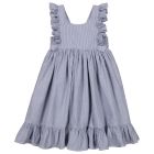 Danita Frill Dress | Navy Stripe