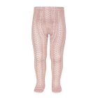 2529/1 Perle Cotton Openwork Tights | Pale Pink 526