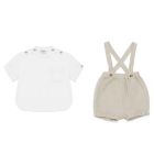 Crispy White Tim Shirt & Birch Juos Bloomer