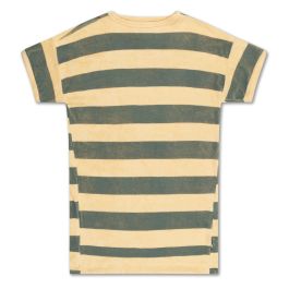Tee Dress Yellow Ocean Block Stripe