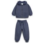 Zip Sweatshirt & Jersey Trousers Dark Blue