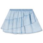 Ruffle Skirt | Bleached Blue