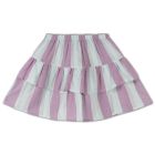 Poet Skirt | Soft Aqua Violet Stripe