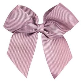 Hair Clip W/ Grossgrain Bow | Pale Pink 526