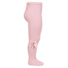 Tights W/ Side Grossgrain Bow | Pale Pink (526)
