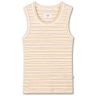 Slim Singlet | Fine Buff Orchid Stripe