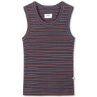 Slim Singlet | Fine Grey Fiesta Sky Stripe