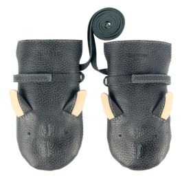 Kapi Special Mittens | Rhino | Petrol Grain Leather