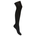 OVER THE KNEE Plain Stitch Socks | Black (900)
