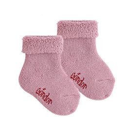 Wool Terry Short Socks W/ Cuff | Pink (939)
