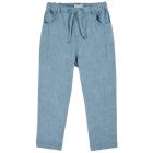Light Blue Cotton & Linen Pants