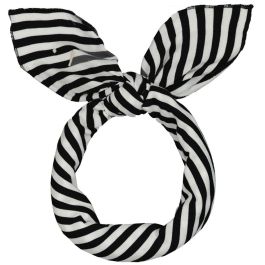 Head Scarf | Nearly Black/Off White