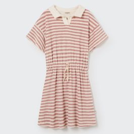 Amirak  Striped Toweling Dress Rose