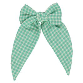 Amber Big Bow | Mediterranean Check