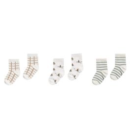 Ankle Sock Set | Bronze Gold, Sailboat, Sea Stripe