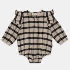 Ruffle Plaid Romper