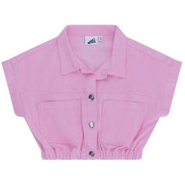 Twill Boxy Jacket | Pink