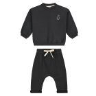 Dropped Shoulder Sweater & Pants | Nearly Black