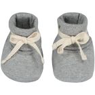Baby Ribbed Booties | Grey Melange