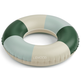 Baloo Swim Ring | Stripe: Garden Green/Sandy/Dove Blue