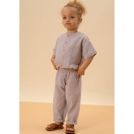 Blouse Thelme & Pants Cousin | Purple Stripes