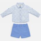 Blue Shirt & Shorts Set