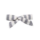 Bow Clip | Storm Stripe