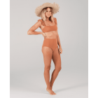 Bronze Pique High-waisted Bottom & Top