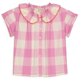 Charlie Blouse Check Lila