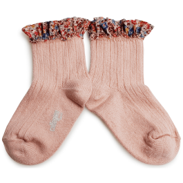 Charlotte Liberty Ruffle Socks | Rose