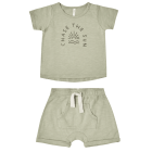 Chase The Sun Tee & Sage Shorts