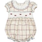 Classic Tartan Bows Romper