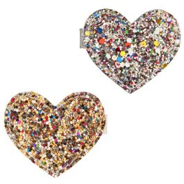 Dazzling Heart Clips