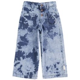 Flare Trousers | Blue Tie Dye Denim