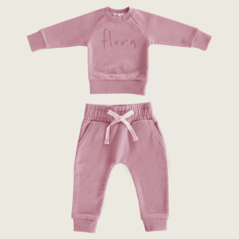 Flora Sweatshirt & Morgan Pant | Rose