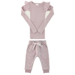 Frill Top Iris & Morgan Pants Periwinkle Floral