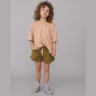 Biscuit Oversized Tee & Peanut Sweat Shorts