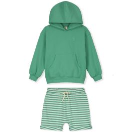 Hoodie & Shorts | Bright Green