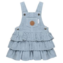 Dusty Blue Cord Pinafore