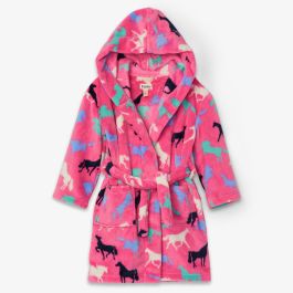 Horse Silhouettes Fleece Robe
