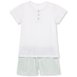 Pajama Leo | Green stripes
