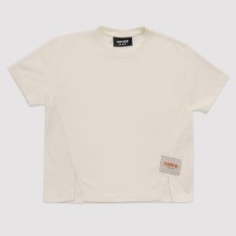 Asymmetric Cream T-Shirt