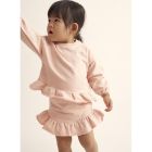 Moira Soft Plush Sweatshirt & Irma Soft Plush Skirt | Crystal Pink