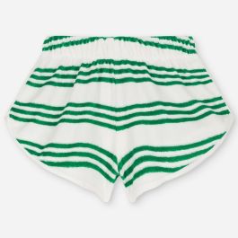 Juju Terry Stripe Shorts | Green